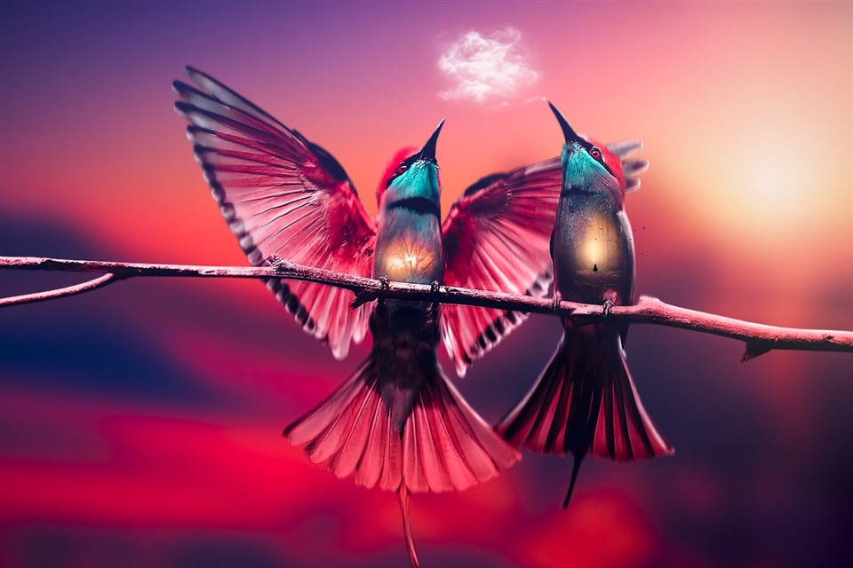 Surreal Birds jigsaw puzzle
